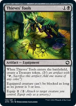 Thieves' Tools 122 card from Adventures in the Forgotten Realms