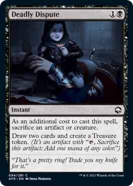 Deadly Dispute 94 card from Adventures in the Forgotten Realms