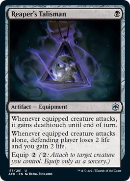 Reaper's Talisman 117 card from Adventures in the Forgotten Realms