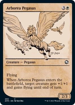 Arborea Pegasus (Showcase) 299 card from Adventures in the Forgotten Realms