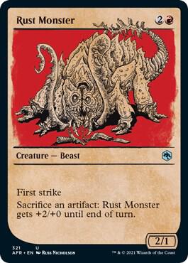 Rust Monster (Showcase) 321 card from Adventures in the Forgotten Realms