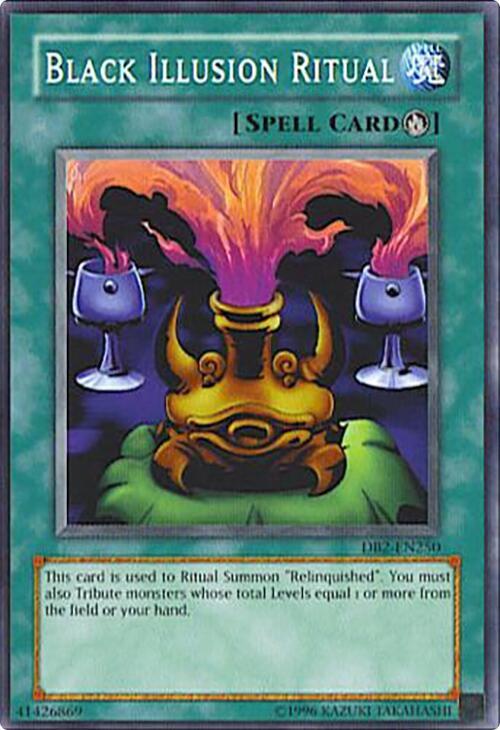 Black Illusion Ritual DB2-EN250 card from Dark Beginning 2