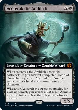 Acererak the Archlich (Extended Art) 372 card from Adventures in the Forgotten Realms