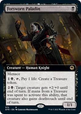 Forsworn Paladin (Extended Art) 375 card from Adventures in the Forgotten Realms