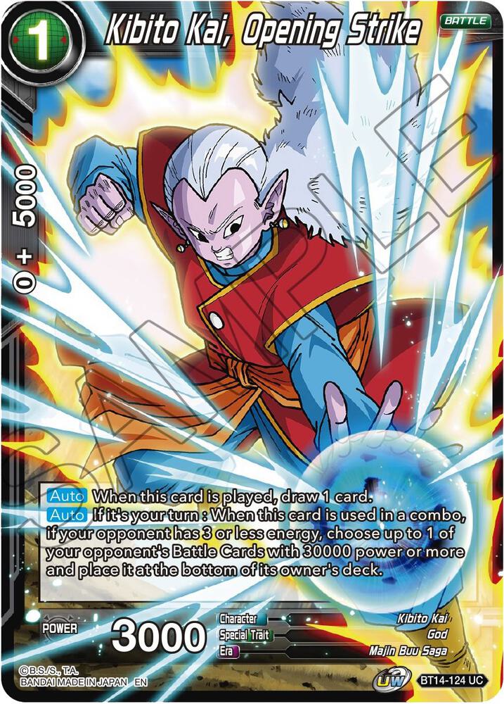 Kibito Kai, Opening Strike BT14-124 card from Cross Spirits