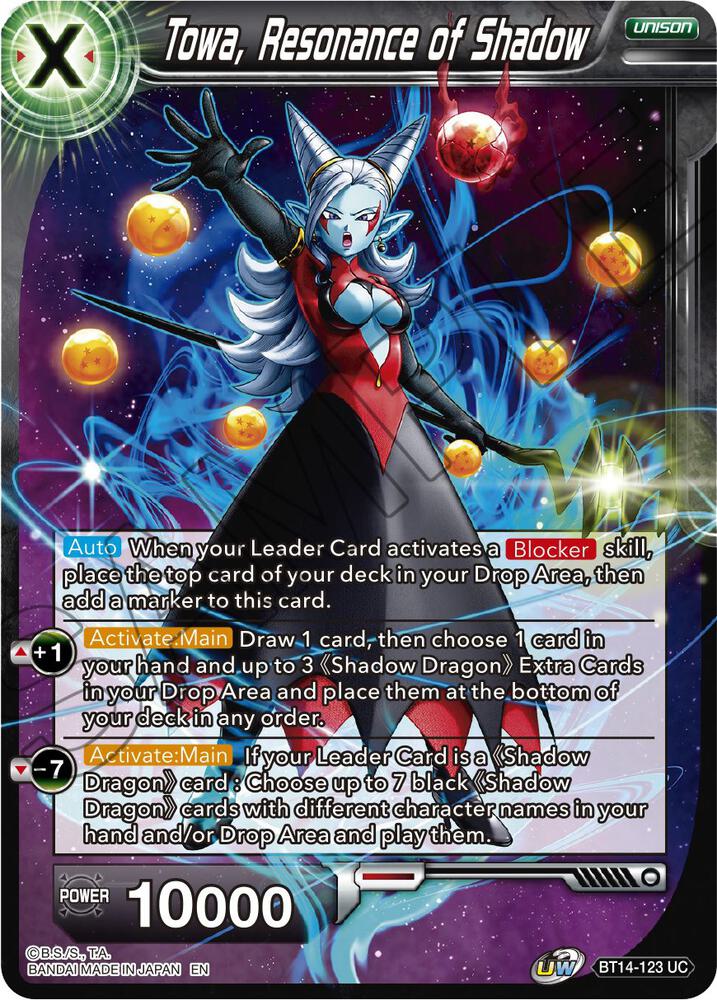 Towa, Resonance of Shadow BT14-123 card from Cross Spirits