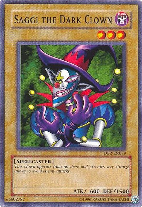 Saggi the Dark Clown DB2-EN039 card from Dark Beginning 2