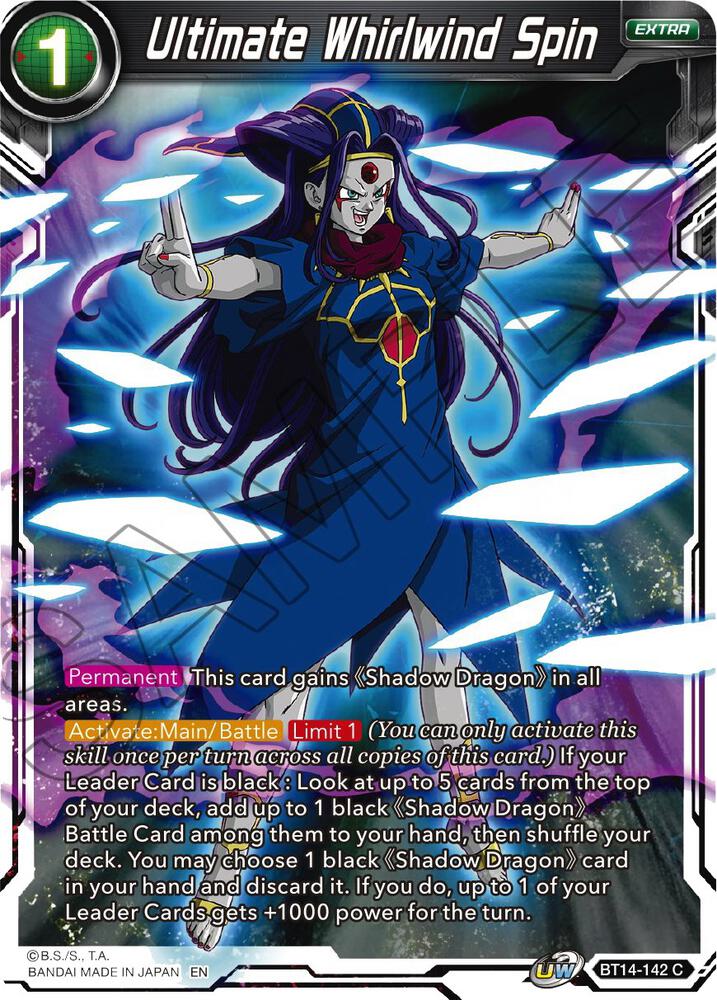 Ultimate Whirlwind Spin BT14-142 card from Cross Spirits