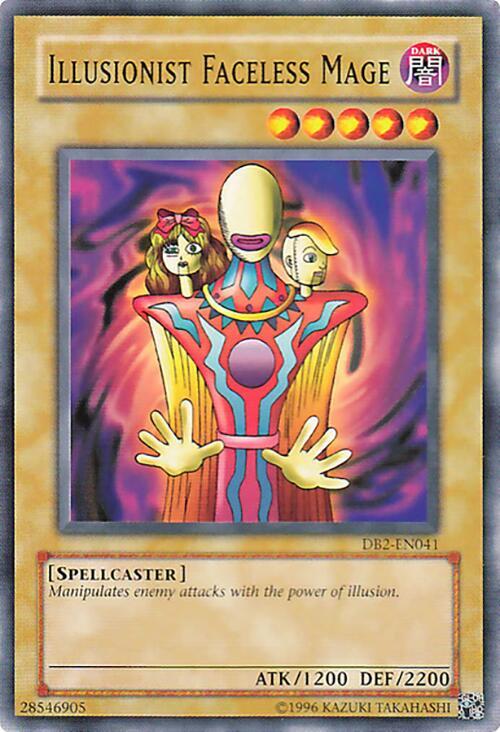 Illusionist Faceless Mage DB2-EN041 card from Dark Beginning 2