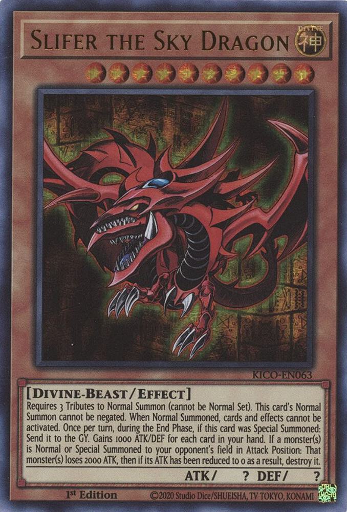 Slifer the Sky Dragon (Ultra Pharaoh's Rare) KICO-EN063 card from King's Court