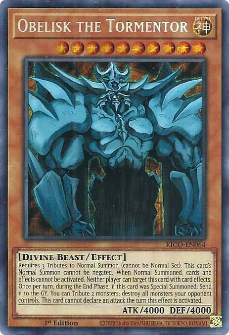Obelisk the Tormentor (Secret Pharaoh's Rare) KICO-EN064 card from King's Court