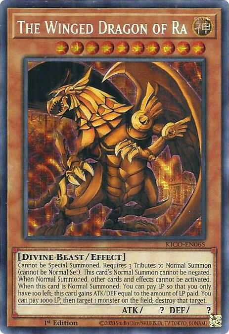 The Winged Dragon of Ra (Secret Pharaoh's Rare) KICO-EN065 card from King's Court