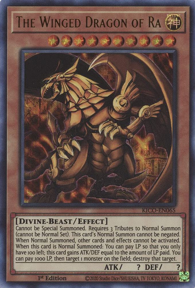 The Winged Dragon of Ra (Ultra Pharaoh's Rare) KICO-EN065 card from King's Court