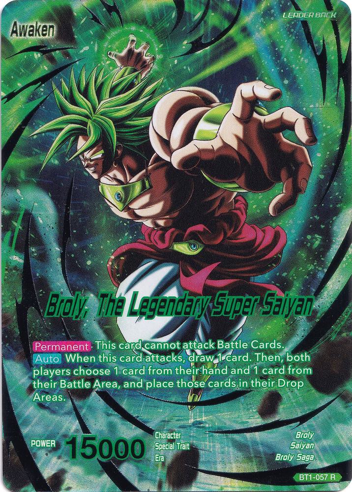 Broly // Broly, The Legendary Super Saiyan BT1-057 card from Collector's Selection Vol. 1