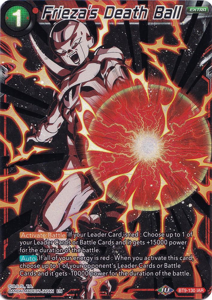 Frieza's Death Ball BT9-130 card from Collector's Selection Vol. 1