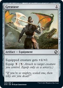 Greataxe 245 card from Adventures in the Forgotten Realms