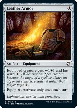 Leather Armor 248 card from Adventures in the Forgotten Realms
