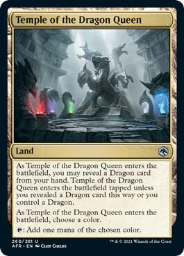 Temple of the Dragon Queen 260 card from Adventures in the Forgotten Realms