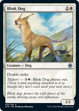 Blink Dog 3 card from Adventures in the Forgotten Realms