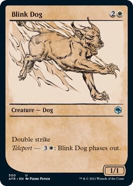 Blink Dog (Showcase) 300 card from Adventures in the Forgotten Realms