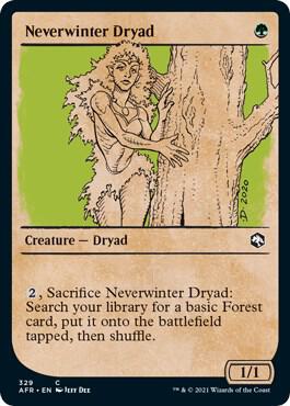 Neverwinter Dryad (Showcase) 329 card from Adventures in the Forgotten Realms