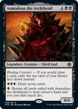 Asmodeus the Archfiend 88 card from Adventures in the Forgotten Realms