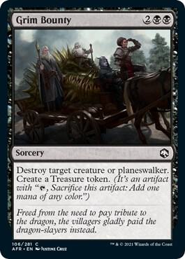 Grim Bounty 106 card from Adventures in the Forgotten Realms
