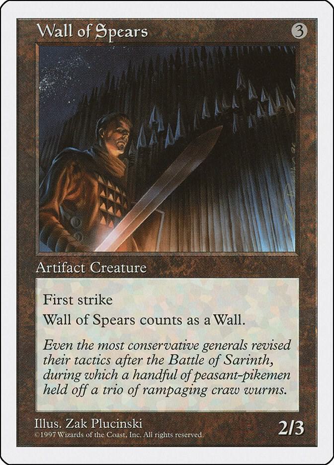 Wall of Spears card from Fifth Edition