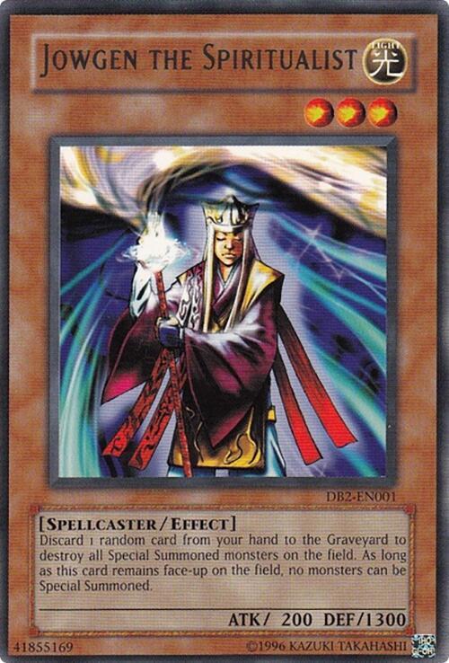 Jowgen the Spiritualist DB2-EN001 card from Dark Beginning 2