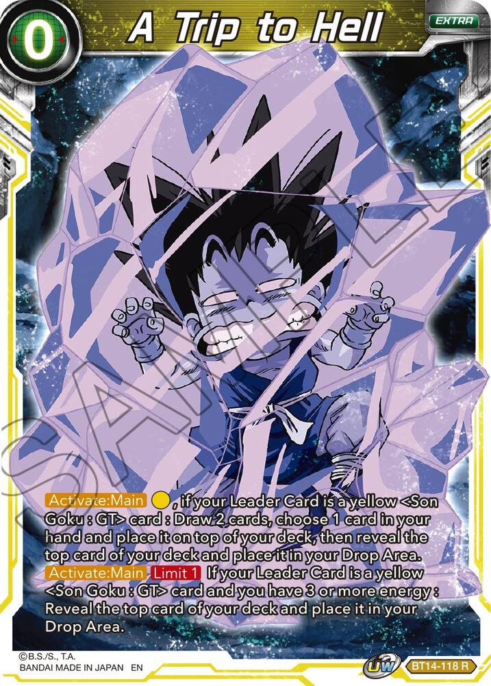 A Trip to Hell BT14-118 card from Cross Spirits