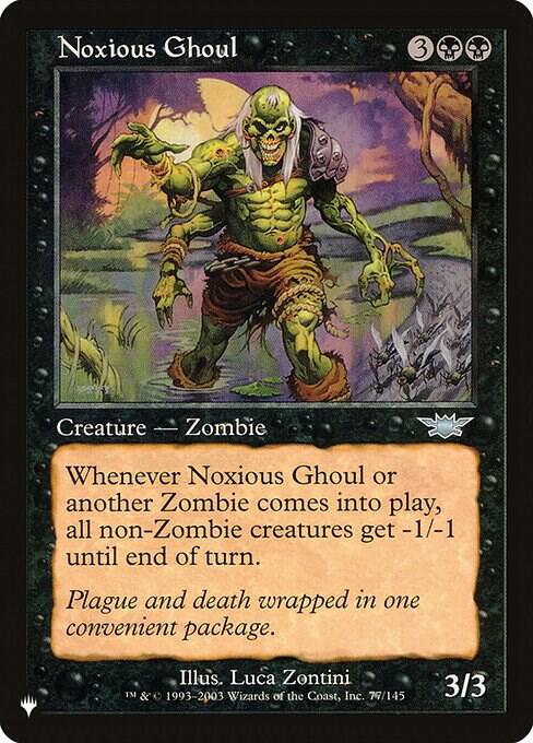 Noxious Ghoul 77/145 card from The List Reprints
