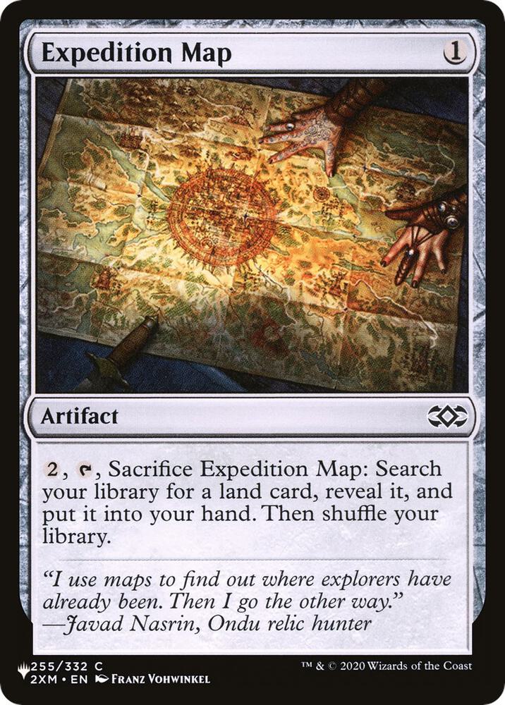 Expedition Map 255/332 card from The List Reprints