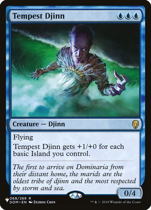 Tempest Djinn 068/269 card from The List Reprints