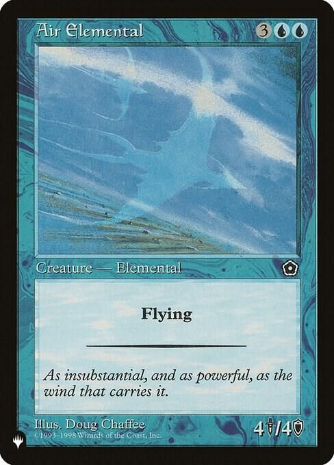 Air Elemental card from The List Reprints