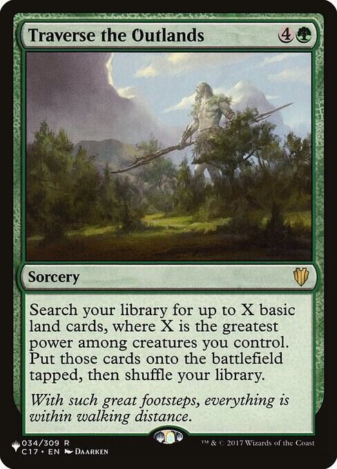 Traverse the Outlands 034/309 card from The List Reprints