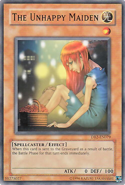 The Unhappy Maiden DB2-EN079 card from Dark Beginning 2