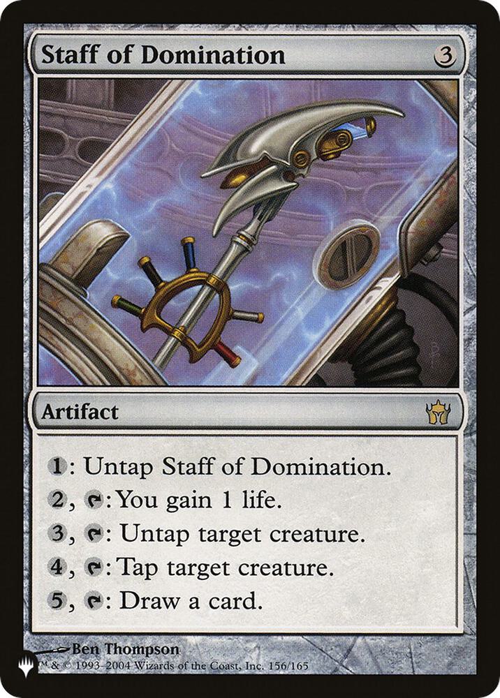Staff of Domination 156/165 card from The List Reprints