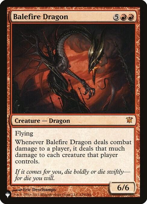 Balefire Dragon 129/264 card from The List Reprints