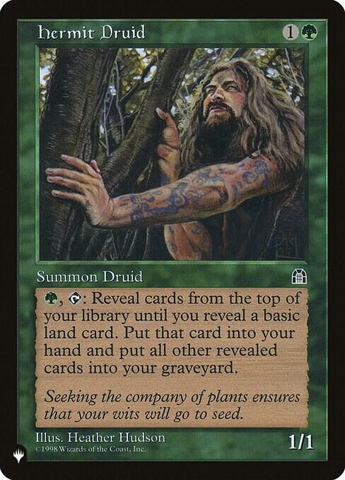 Hermit Druid card from The List Reprints