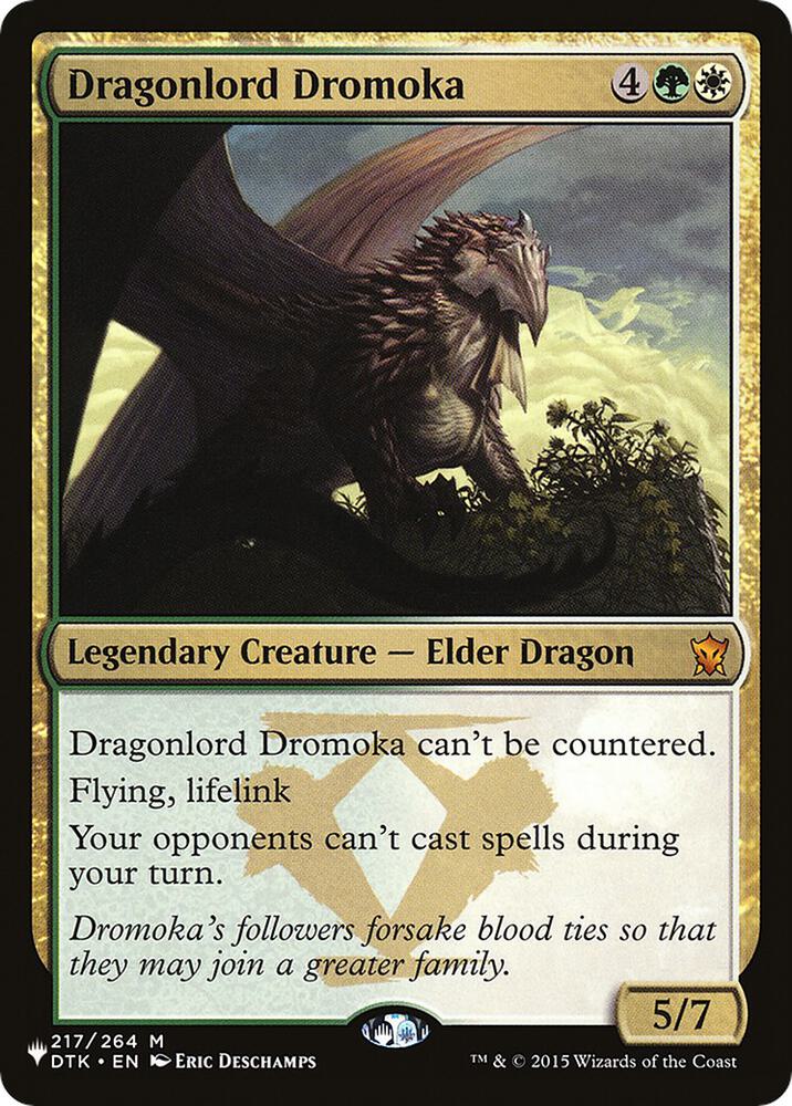 Dragonlord Dromoka 217/264 card from The List Reprints