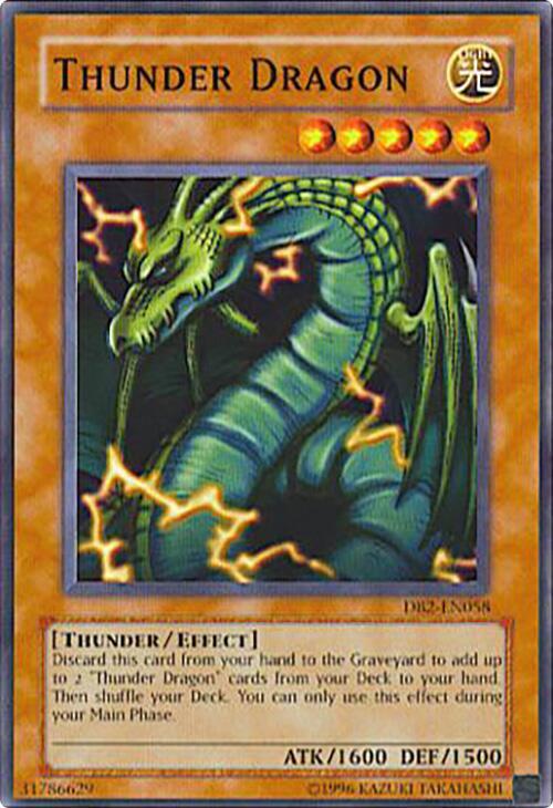 Thunder Dragon DB2-EN058 card from Dark Beginning 2