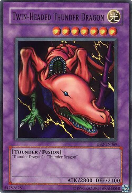 Twin-Headed Thunder Dragon DB2-EN069 card from Dark Beginning 2