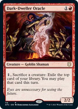 Dark-Dweller Oracle 119 card from Commander: Adventures in the Forgotten Realms