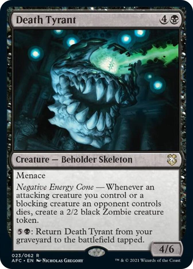 Death Tyrant 23 card from Commander: Adventures in the Forgotten Realms