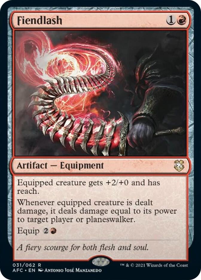 Fiendlash 31 card from Commander: Adventures in the Forgotten Realms