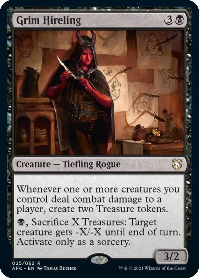 Grim Hireling 25 card from Commander: Adventures in the Forgotten Realms