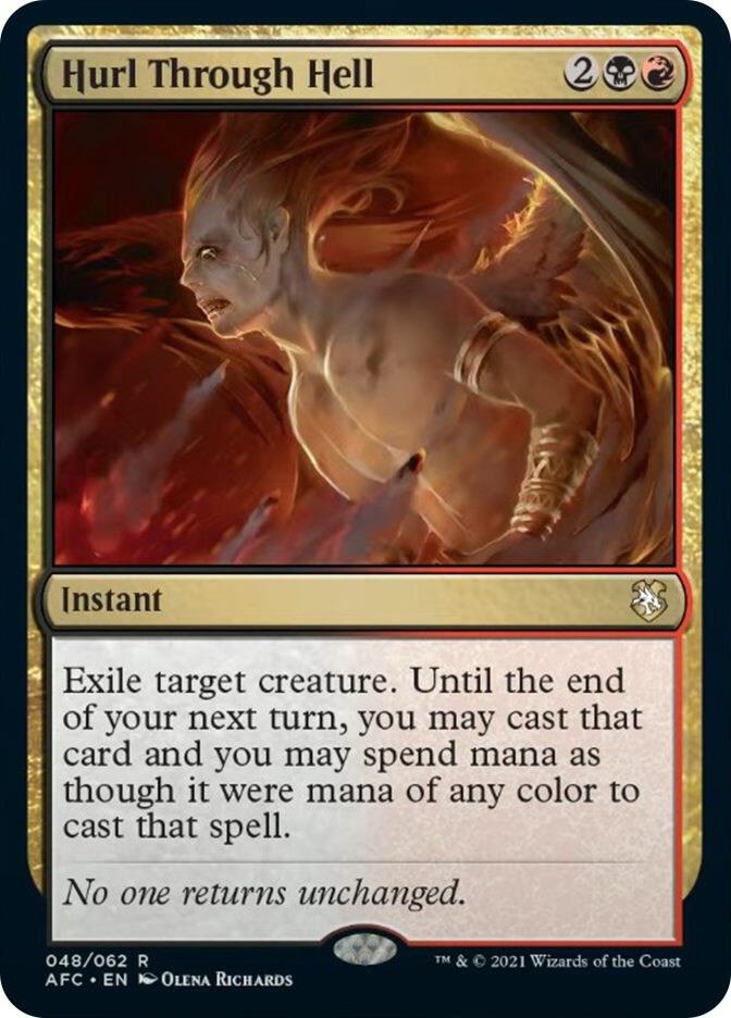 Hurl Through Hell 48 card from Commander: Adventures in the Forgotten Realms
