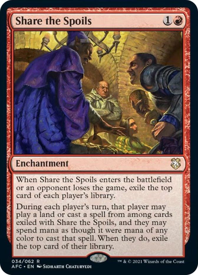 Share the Spoils 34 card from Commander: Adventures in the Forgotten Realms