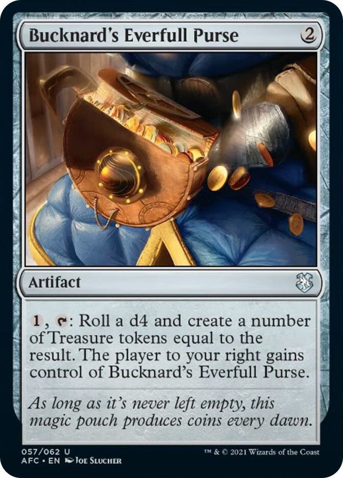 Bucknard's Everfull Purse 57 card from Commander: Adventures in the Forgotten Realms