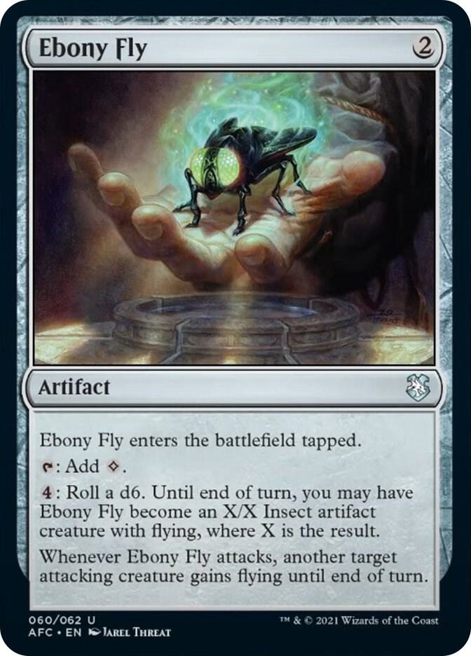 Ebony Fly 60 card from Commander: Adventures in the Forgotten Realms